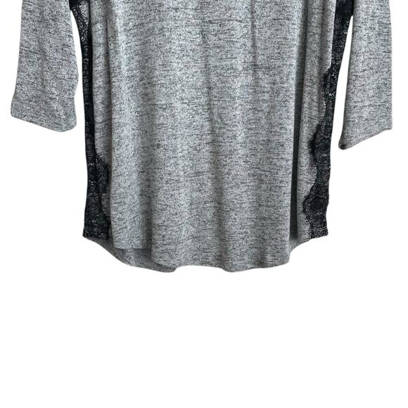 Lane Bryant‎ Women Sweater 14/16 Black Lace Trim Fairygoth Y2K Retro Boho Chic - Picture 7 of 13